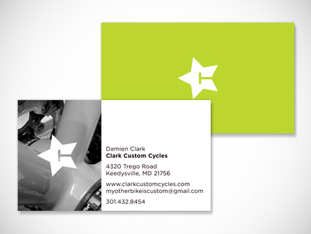 Clark Custom Cycles Business Card ::