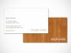 simple cedar business card